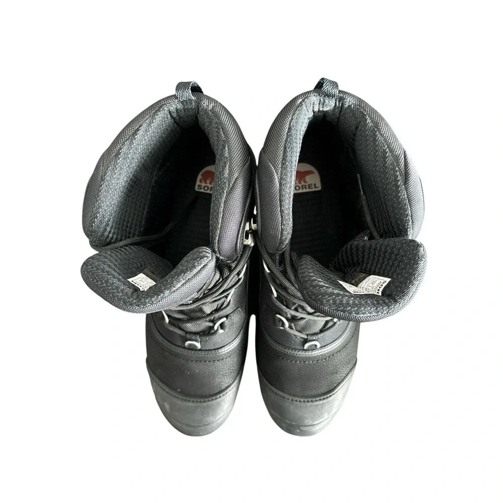 Sorel Men's Waterproof Winter Snow Boots Black Size 14 Insulated‎ Outdoor Work